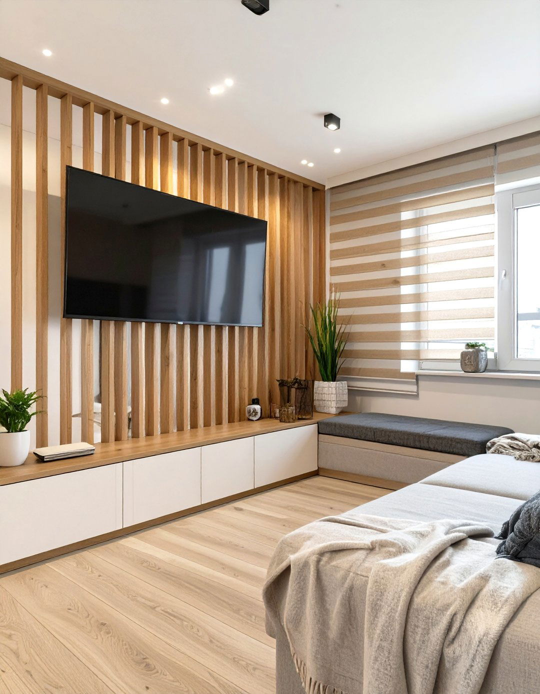 The Broken Plan Living Room Divider - 30 narrow living room ideas with tv