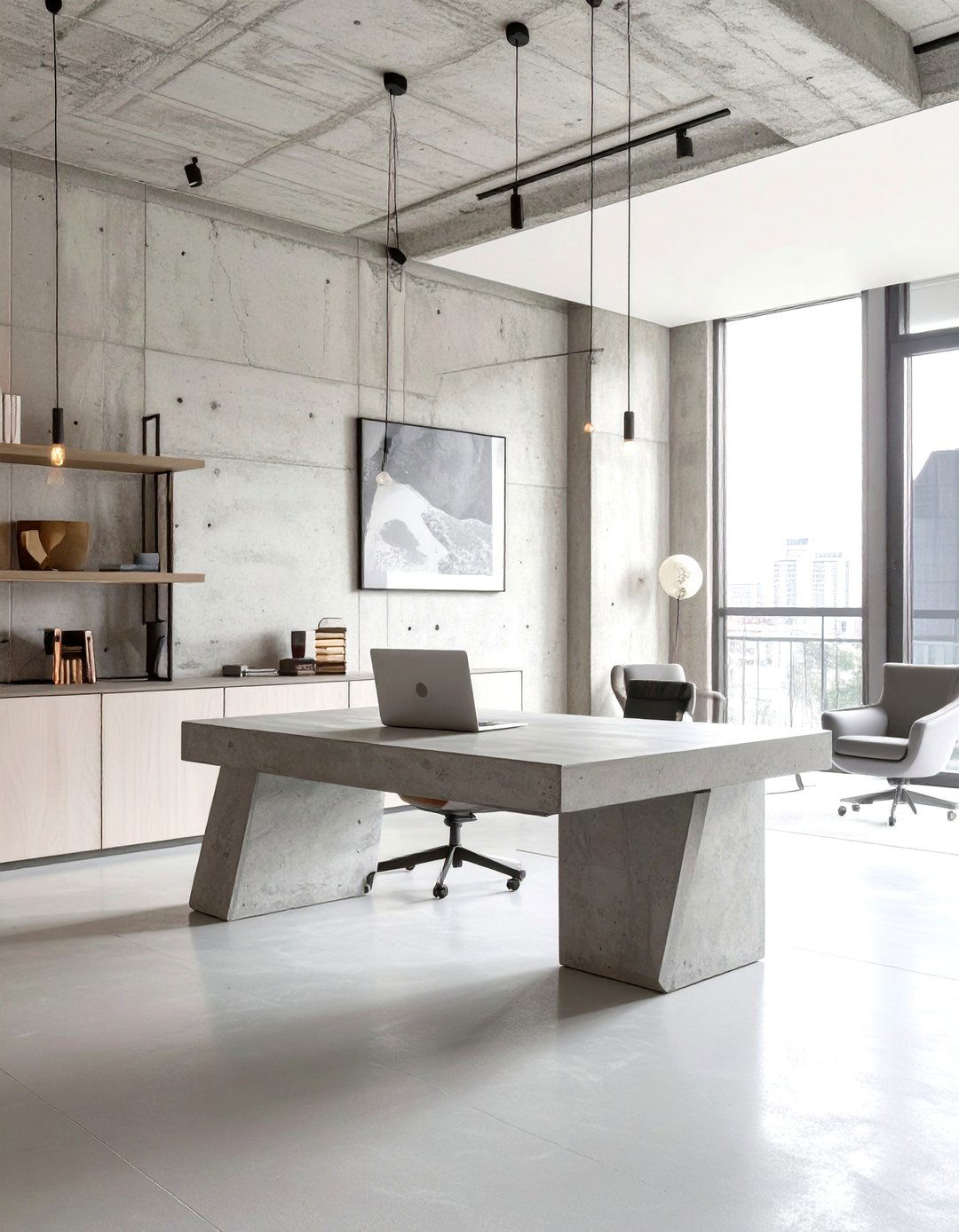 The Brutalist Architecture Home Office - 30 masculine home office ideas