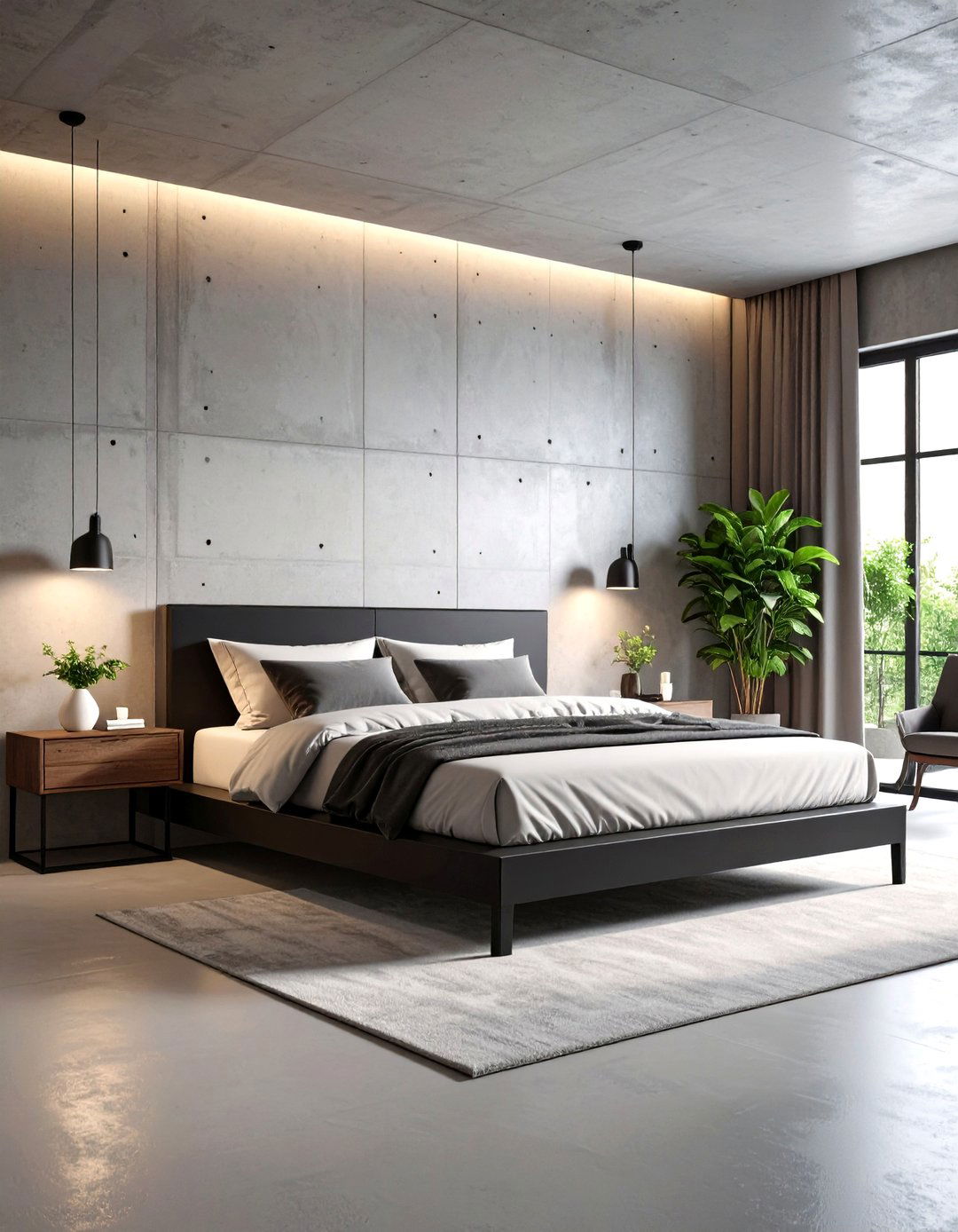 The Brutalist Concrete Bedroom - 30 30 year old male bedroom ideas