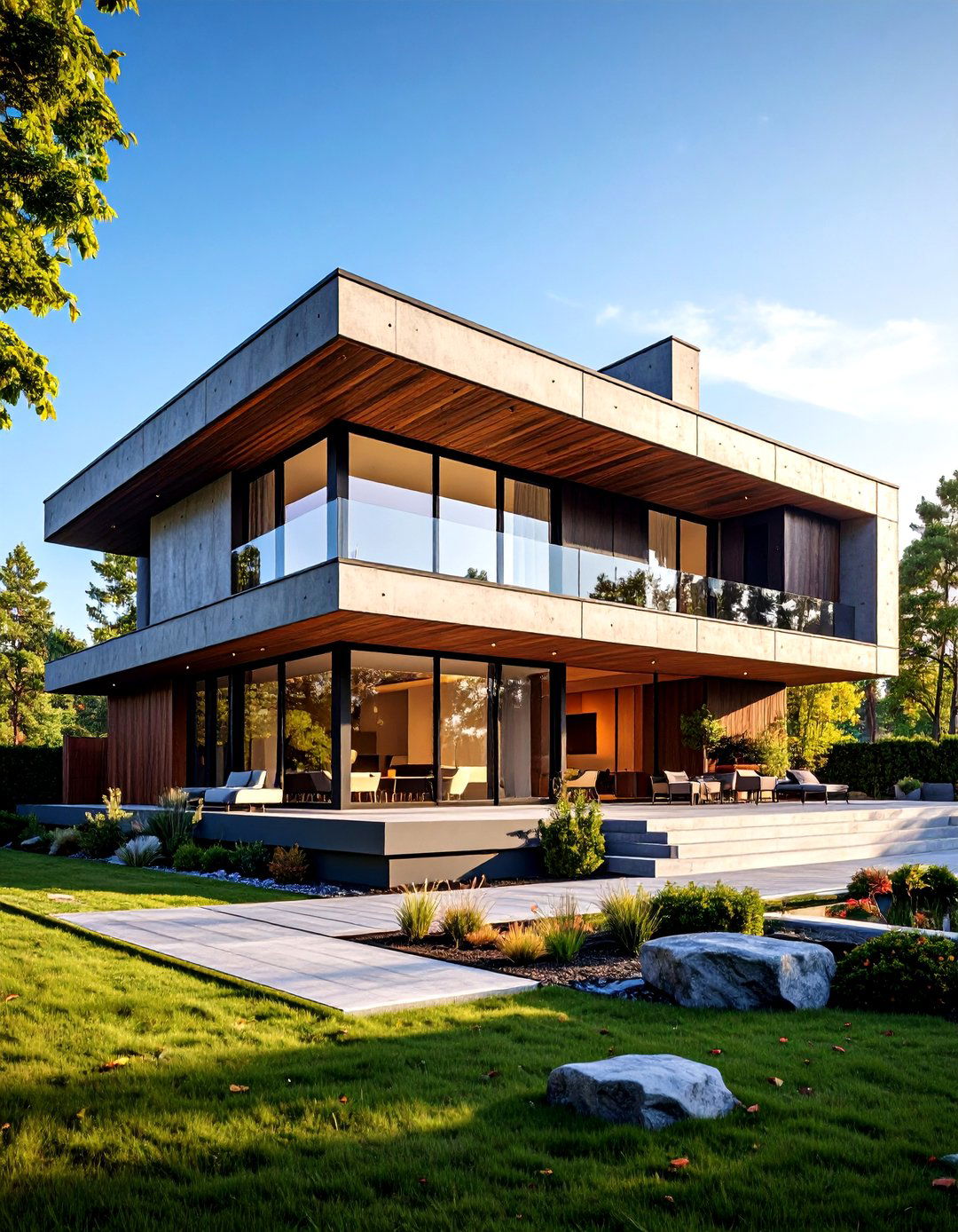 The Brutalist Concrete Residence - 30 3d house design ideas