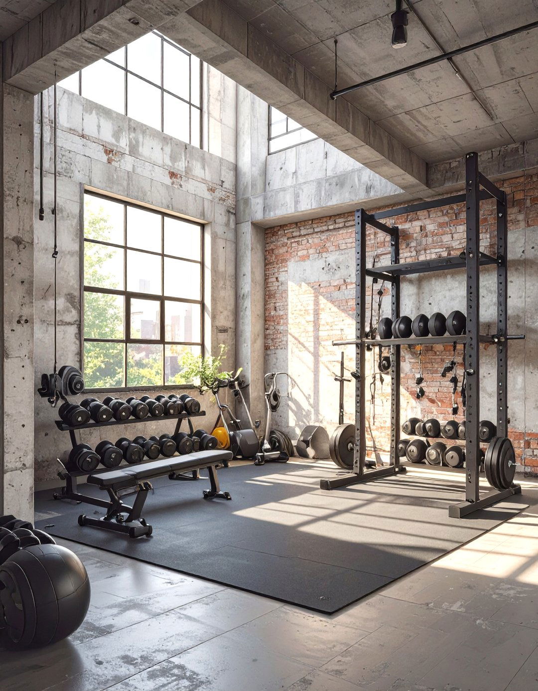 The Brutalist Home Gym - 30 brutalist interior design ideas