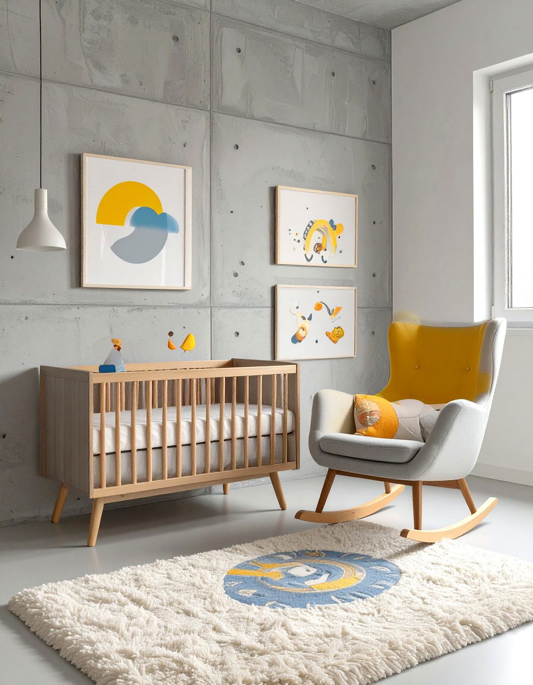 The Brutalist Nursery with Soft Accents - 30 brutalist interior design ideas