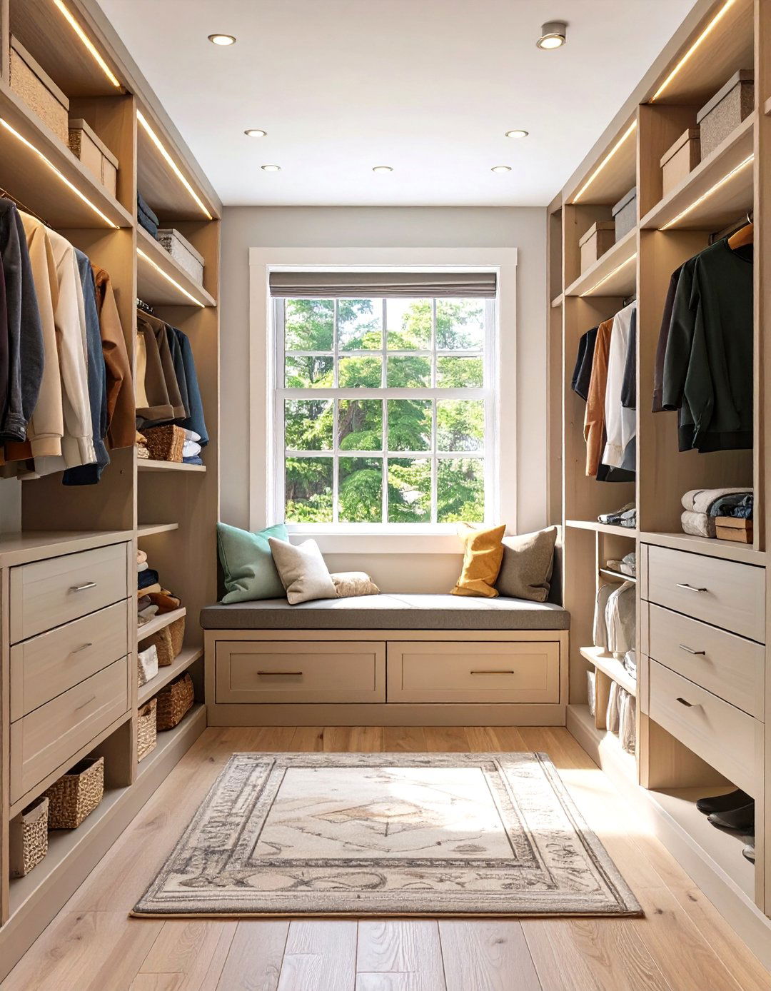 The Built In Around a Window Closet - 30 closet system ideas
