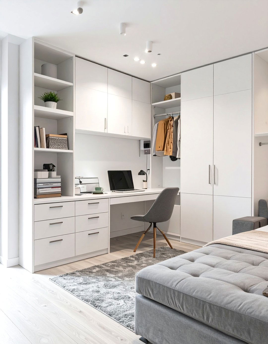 The Built In Cabinetry Workspace - 30 guest room office ideas