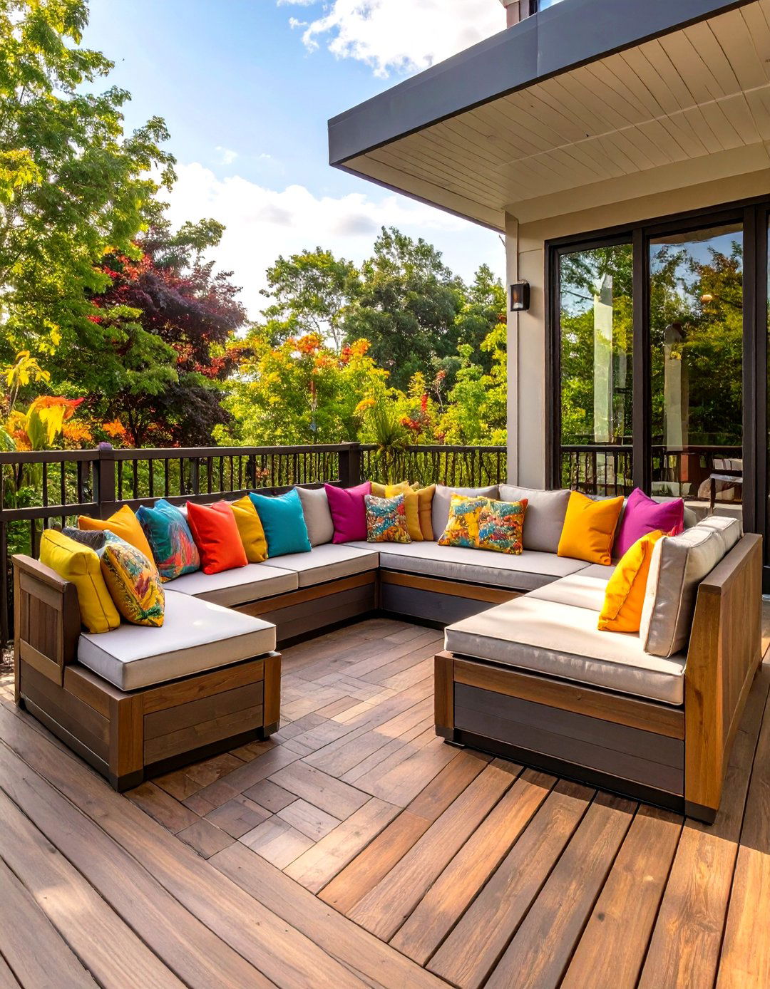 The Built In Seating Deck - 30 cool deck ideas