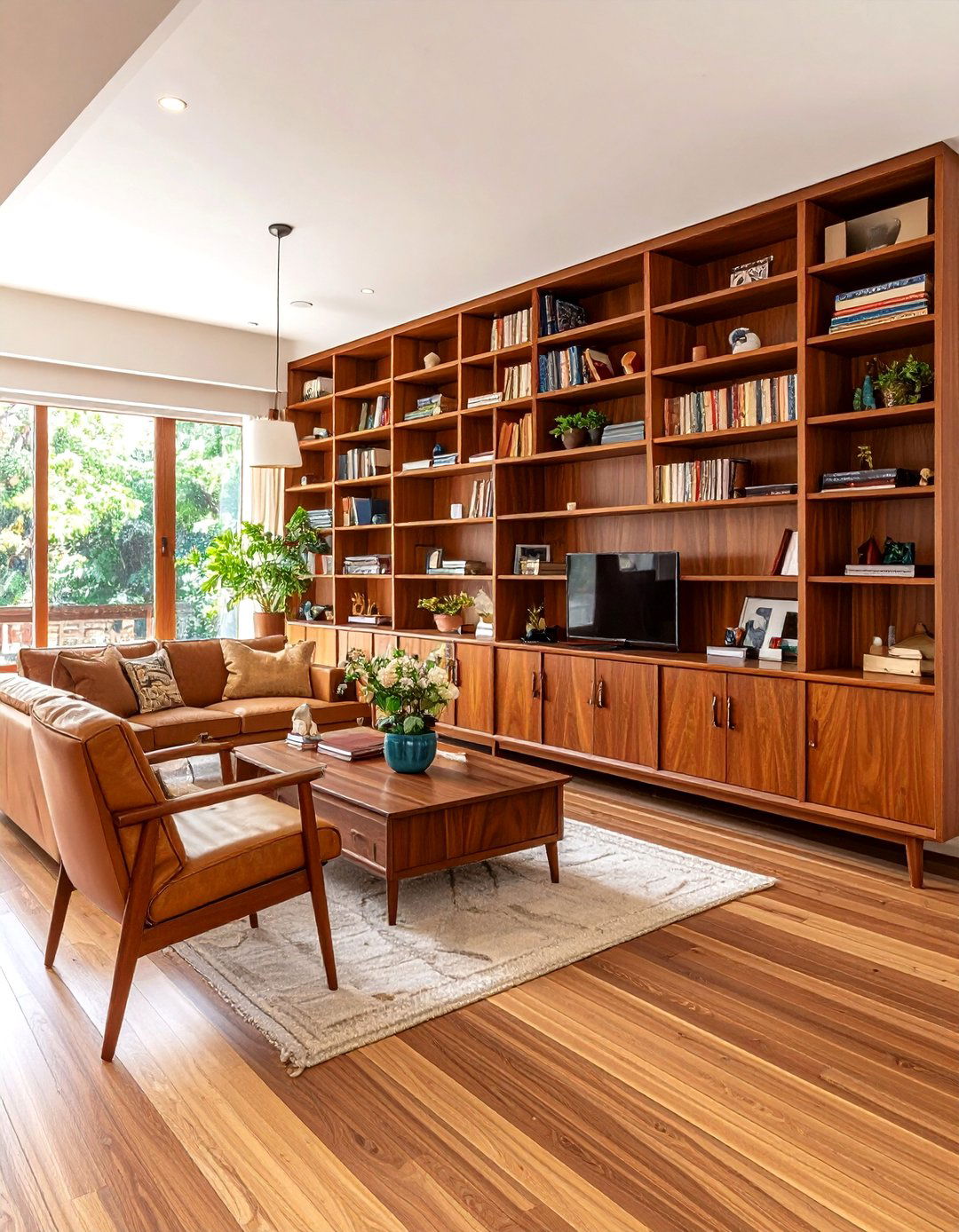 The Built in Storage Wall - 30 60s interior design ideas