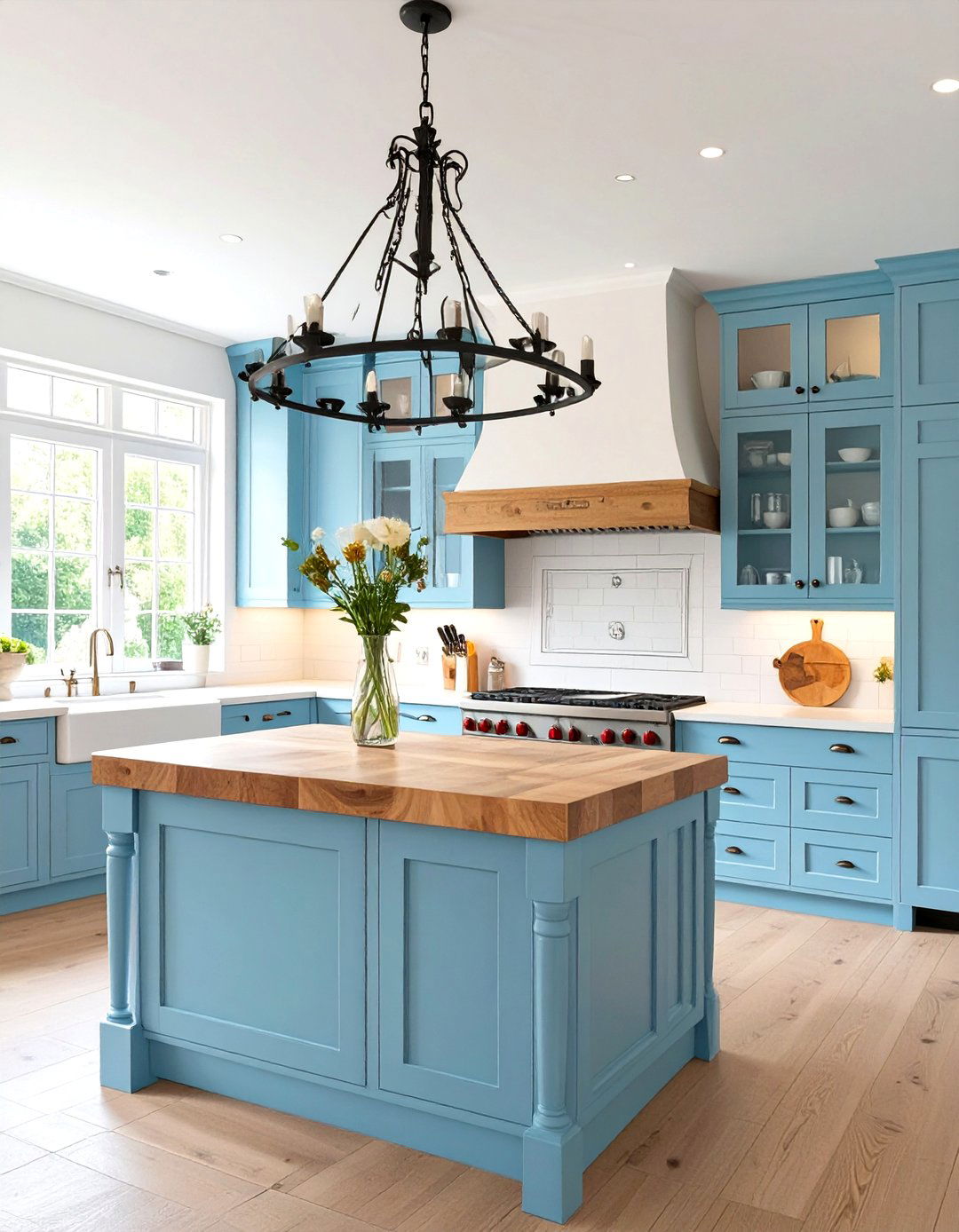 The Butcher Block Island Kitchen - 30 french country kitchen ideas