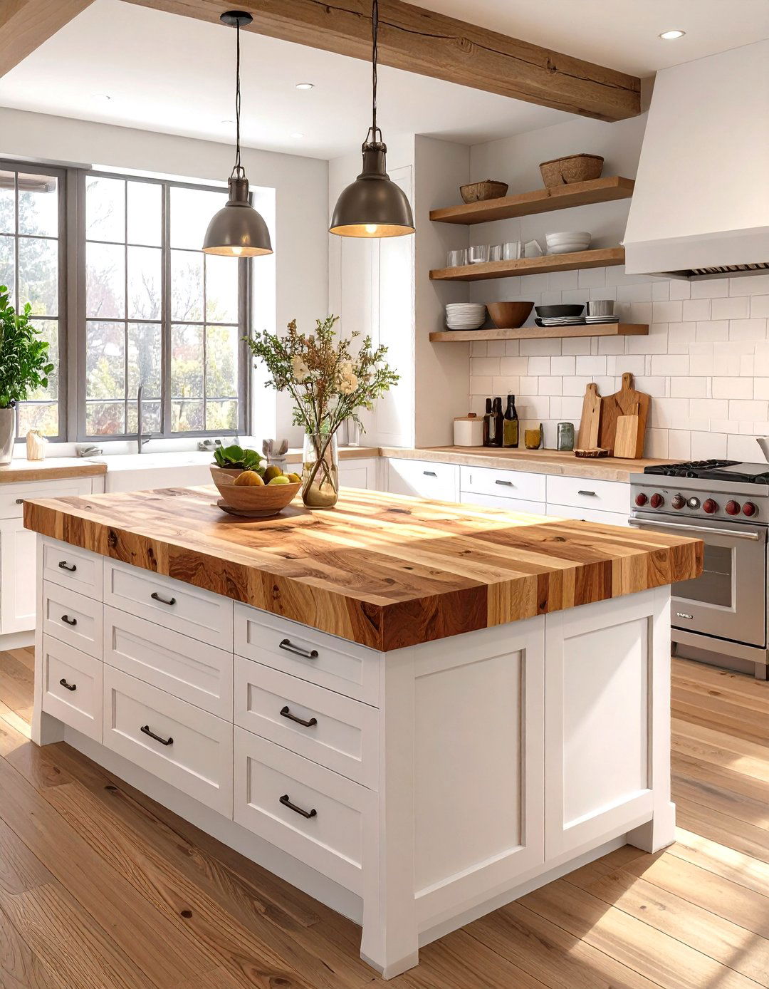 The Butcher Block Kitchen Island Workstation - 30 modern kitchen island ideas