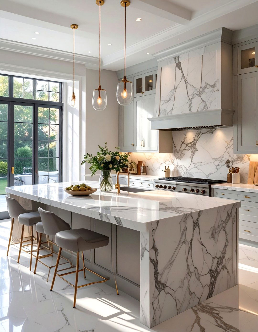 The Butler Pantry with Natural Stone - 30 butler pantry ideas