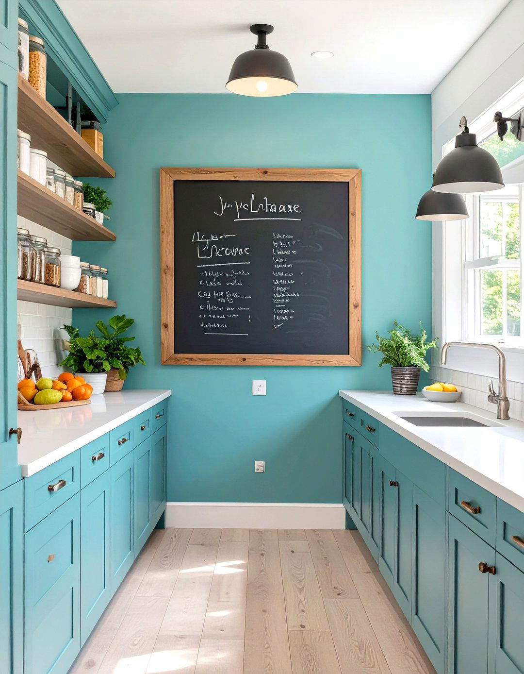 The Butler Pantry with a Chalkboard Wall - 30 butler pantry ideas
