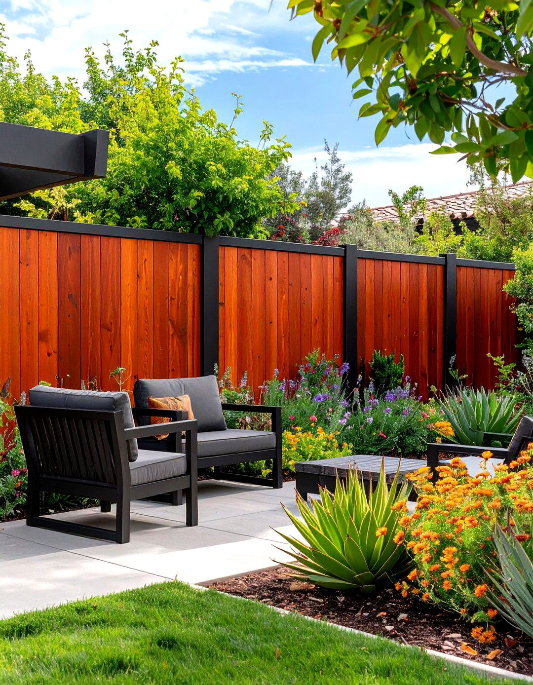 The California Modern Privacy Fence - 30 front yard fencing ideas