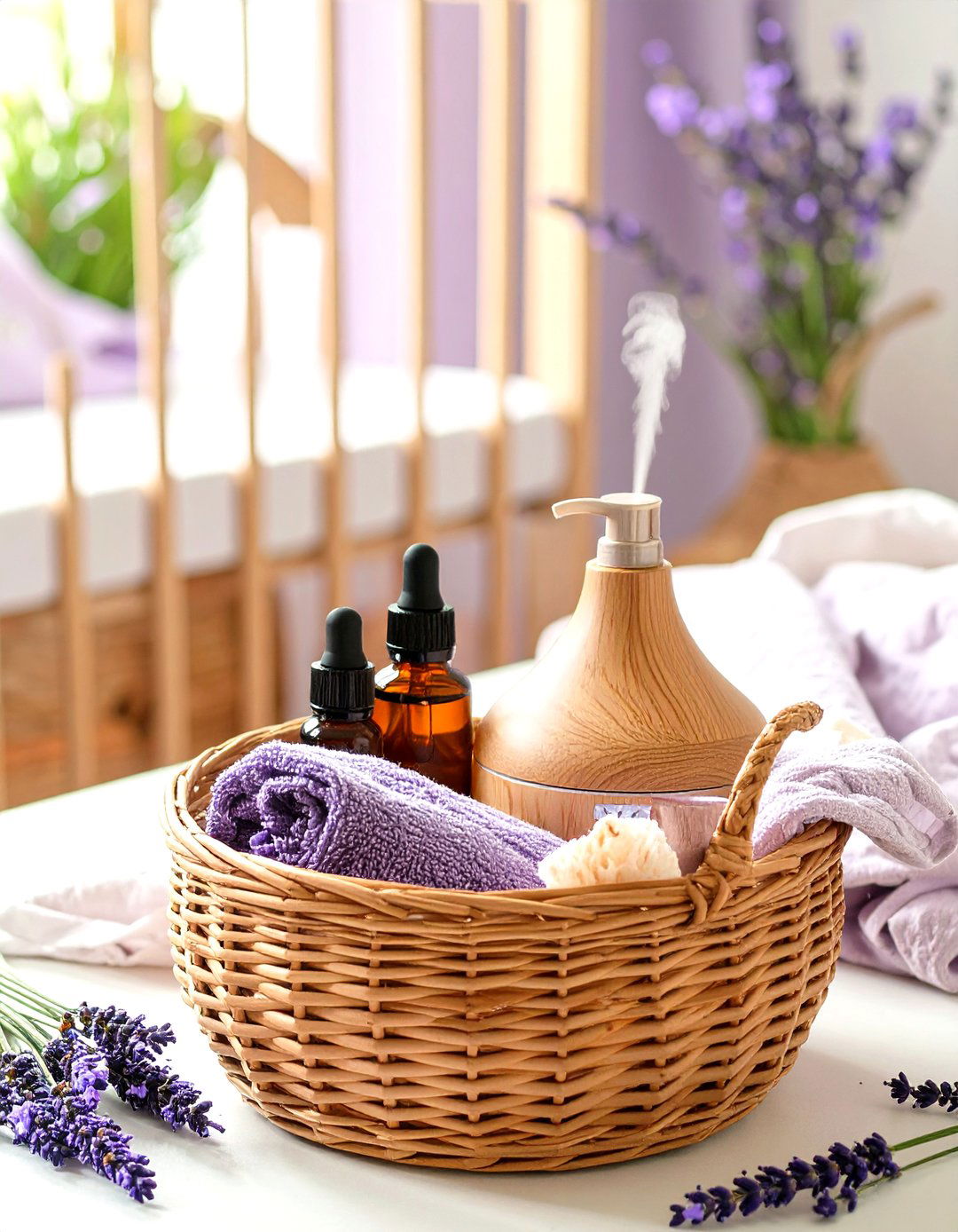 The Calming Aromatherapy Basket - 30 baby shower gift basket ideas