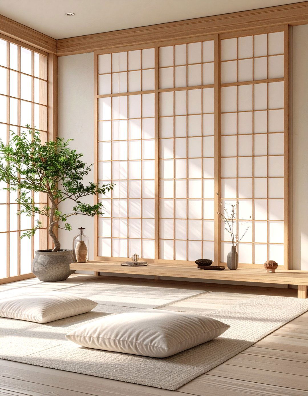 The Calming Japanese Inspired Shoji Screen - 30 home wall decor ideas
