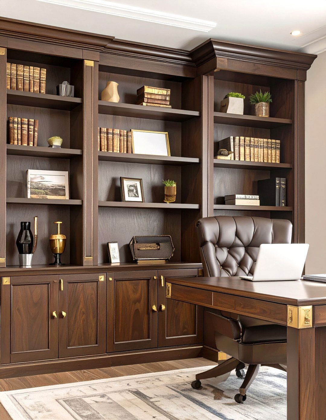 The Campaign Style Bookshelf - 30 office shelving ideas