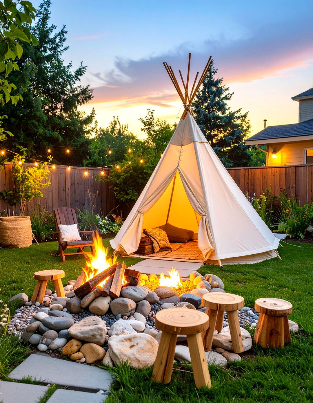 The Campsite Adventure Zone - 30 backyard play area ideas
