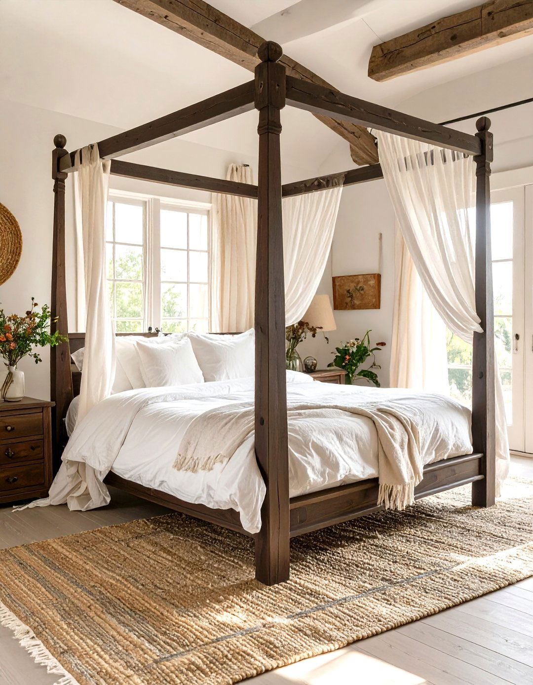 The Canopy Bed Country Retreat - 30 country bedroom ideas