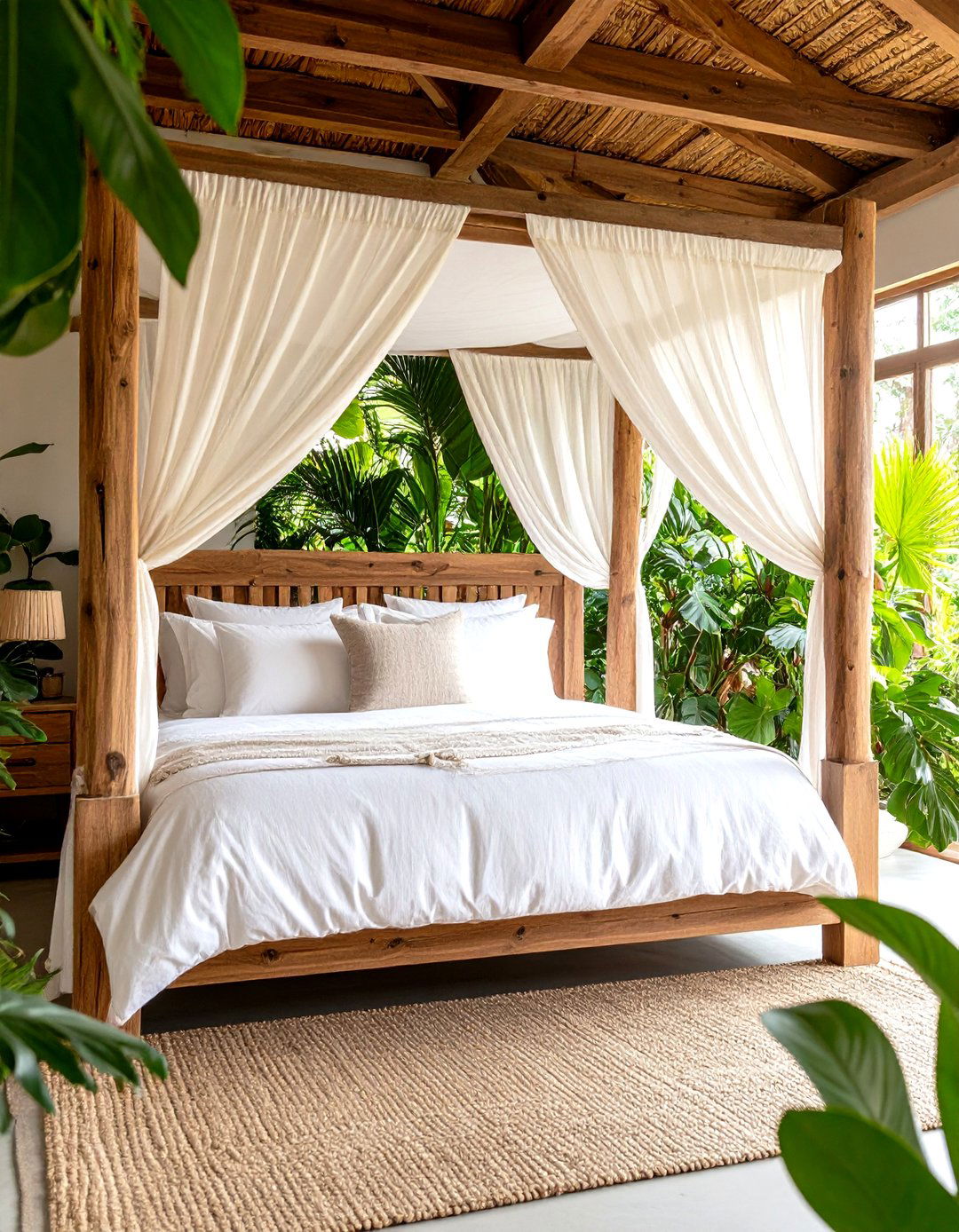 The Canopy Bed Earthy Retreat - 30 earthy bedroom ideas