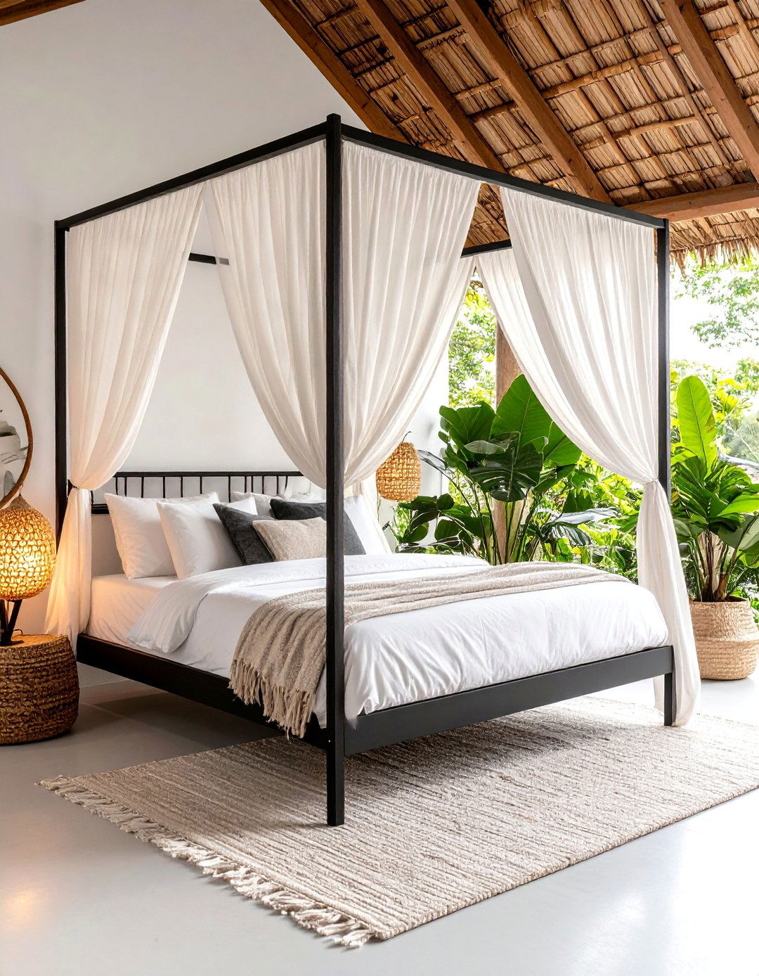 The Canopy Bed Sanctuary - 30 aesthetic cozy bedroom ideas