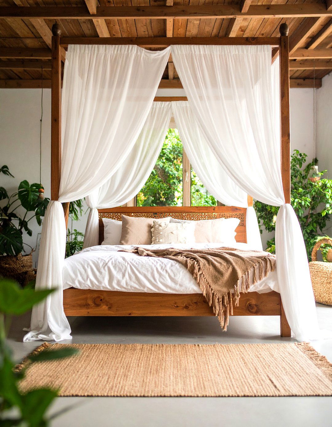 The Canopy Bed Statement Piece - 30 living room bedroom ideas