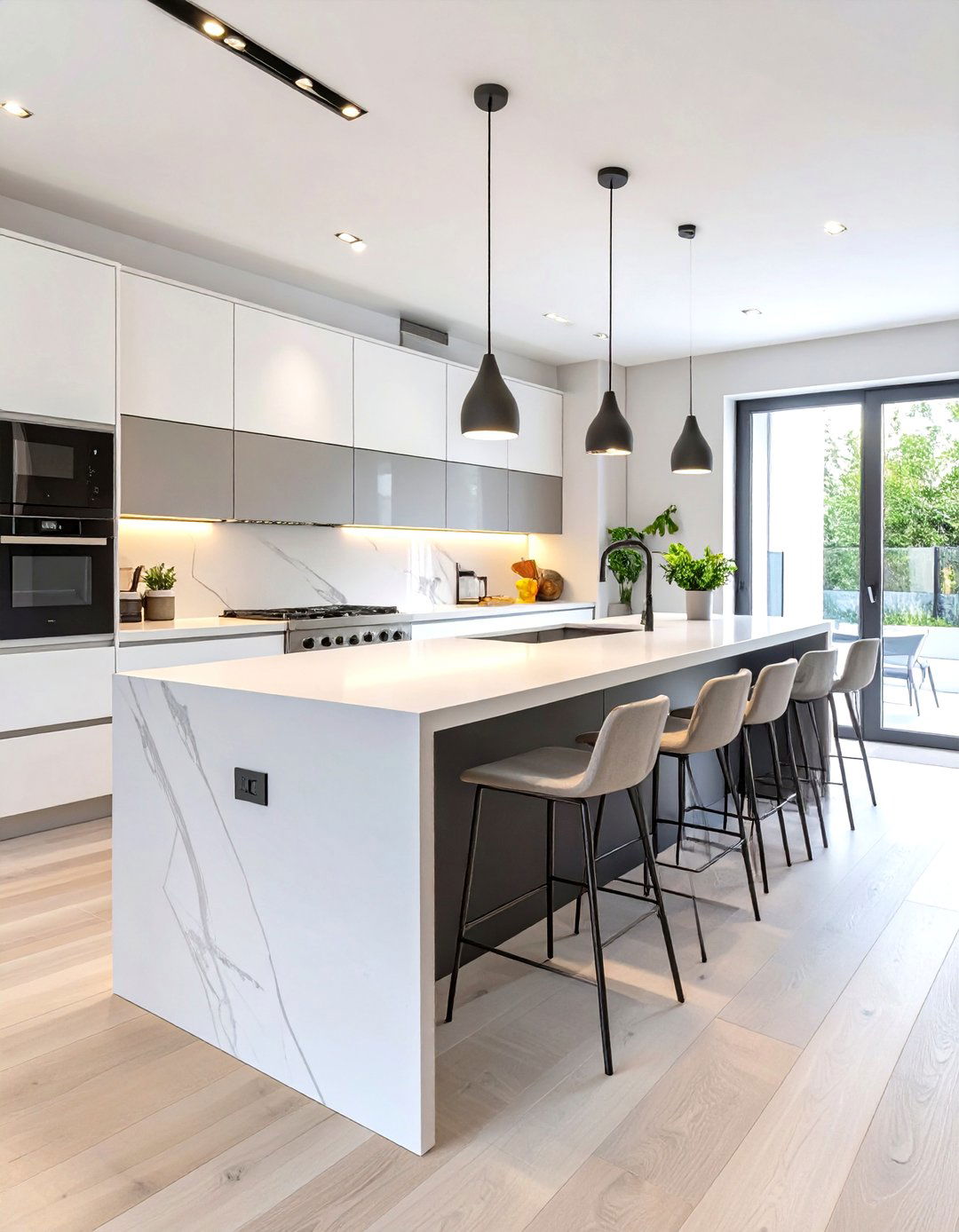 The Cantilevered Kitchen Island Extension - 30 modern kitchen island ideas
