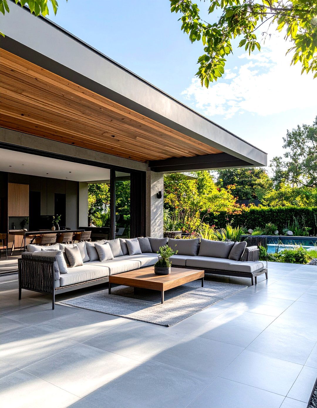 The Cantilevered Modern Extension - 30 extension patio roof ideas