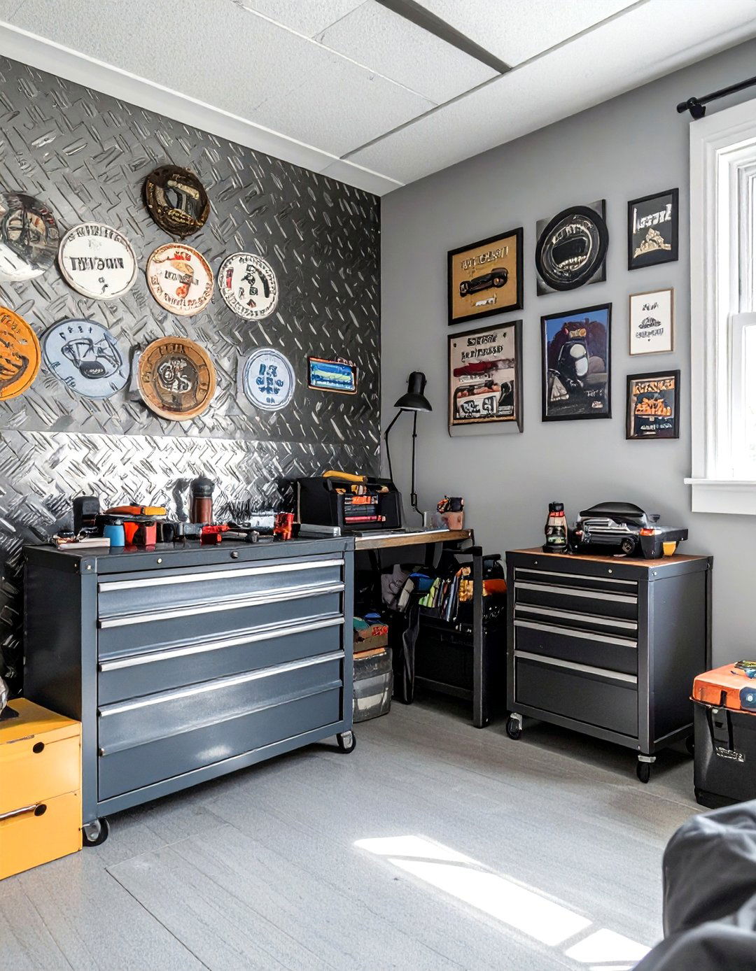 The Car Enthusiasts Garage Dorm Room - 30 boy dorm room ideas