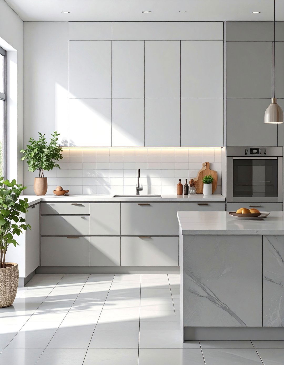 The Caulk Only Minimalist Edge - 30 backsplash edge trim ideas