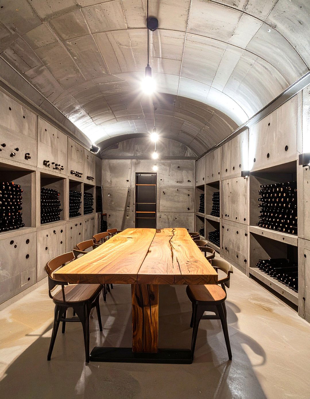 The Cavernous Brutalist Wine Cellar - 30 brutalism interior design ideas