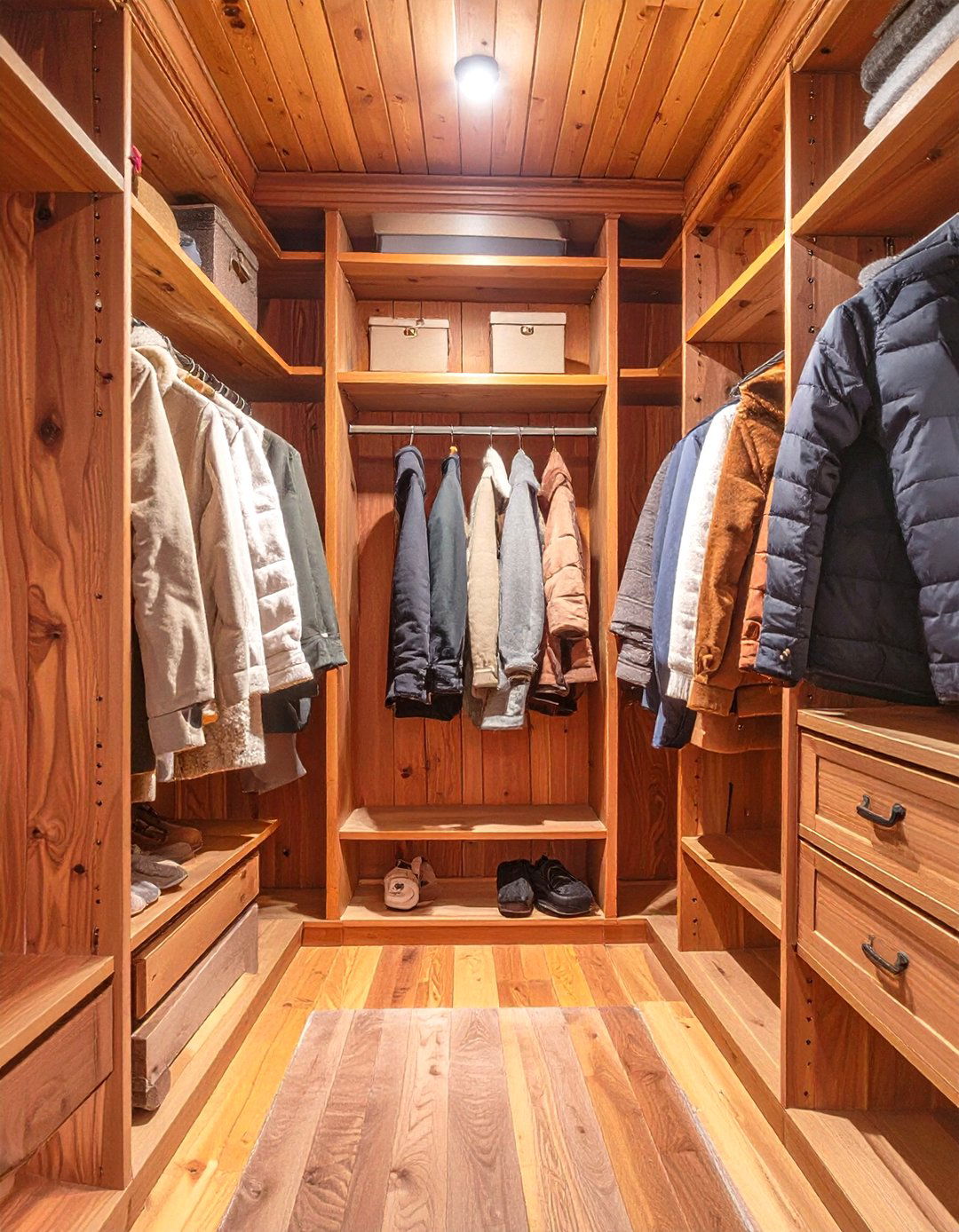 The Cedar Lined Classic Closet - 30 narrow closet ideas