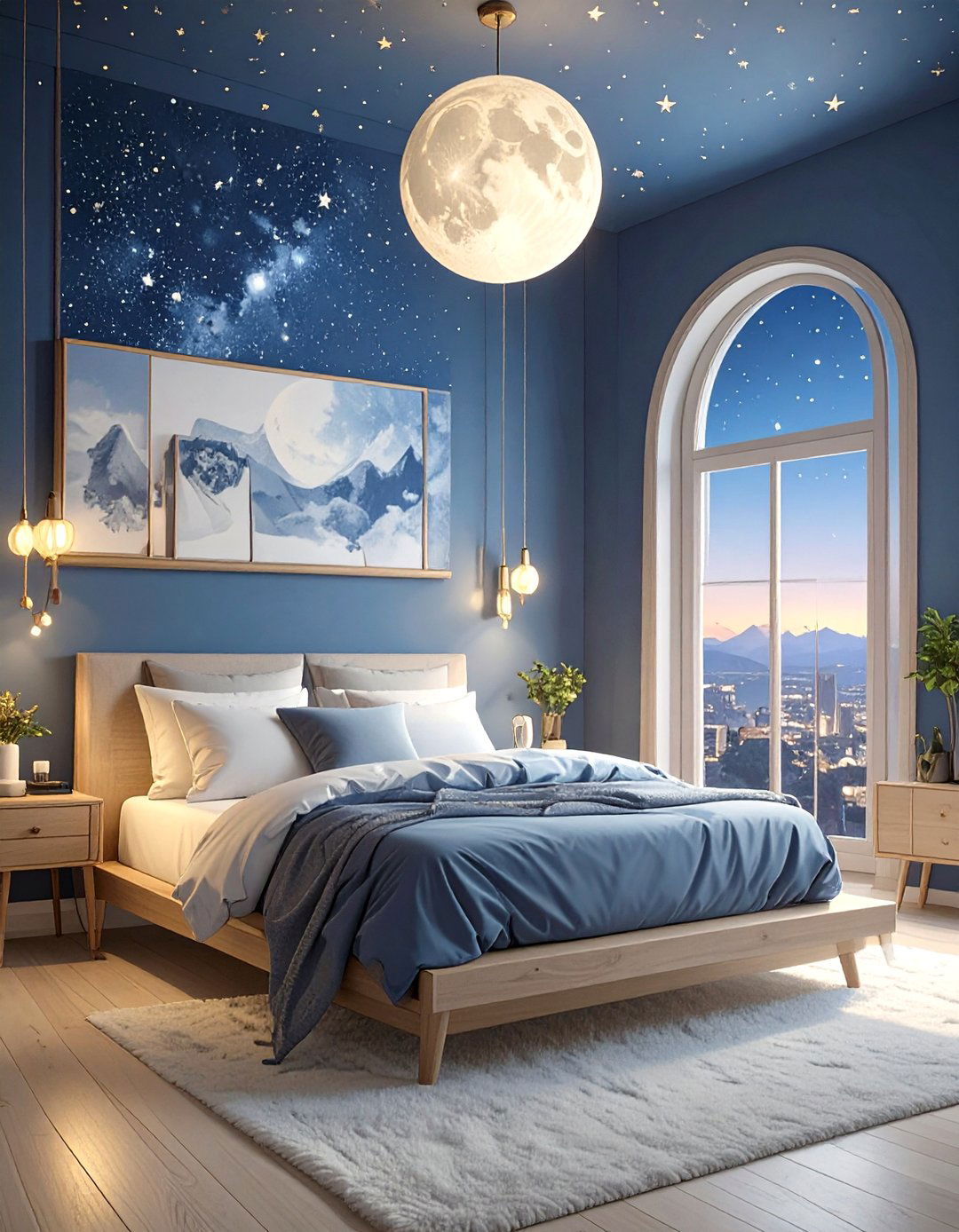 The Celestial Dream Bedroom - 30 dark romantic bedroom ideas