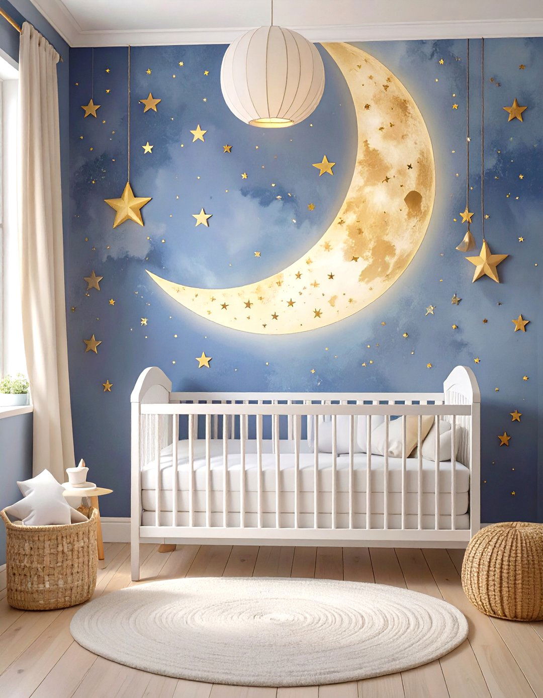 The Celestial Night Sky Baby Room - 30 modern baby girl room ideas