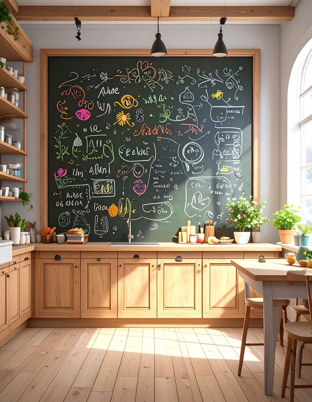 The Chalkboard Wall for Creativity - 30 ideas for wall decor