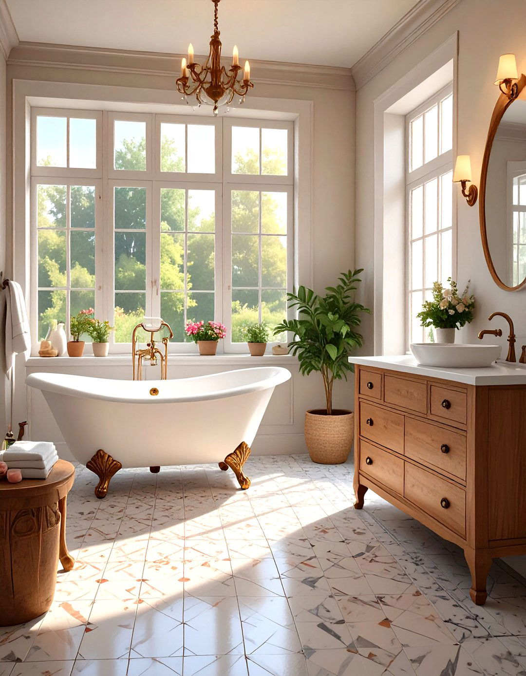 The Charming French Farmhouse Bathroom - 30 french interior design ideas