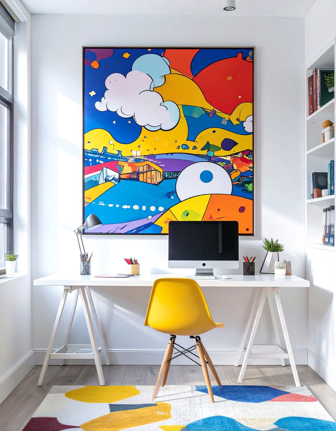 The Cheerful Pop Art Panel - 30 home wall decor ideas