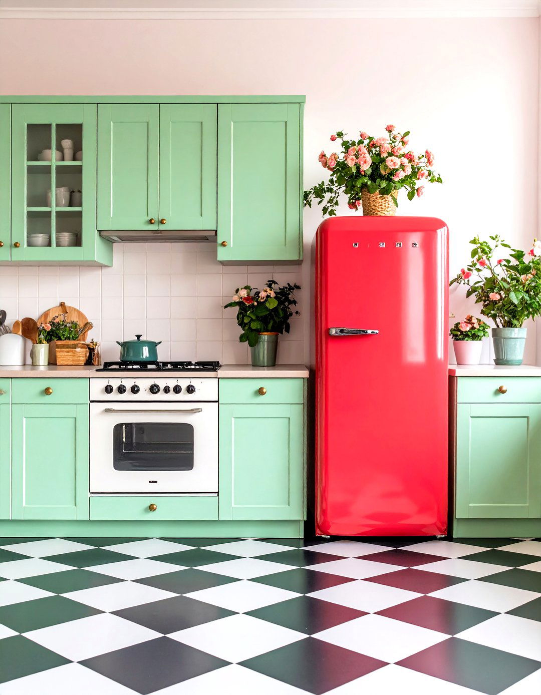 The Cheerful Retro Kitchen - 30 kitchen decorating ideas