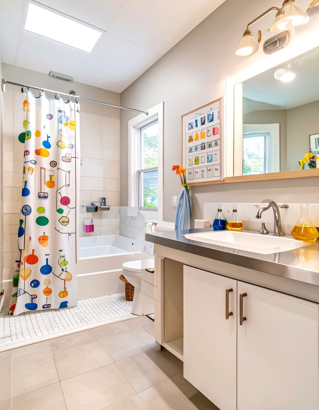 The Chemistry Lab Bathroom - 30 boys bathroom ideas