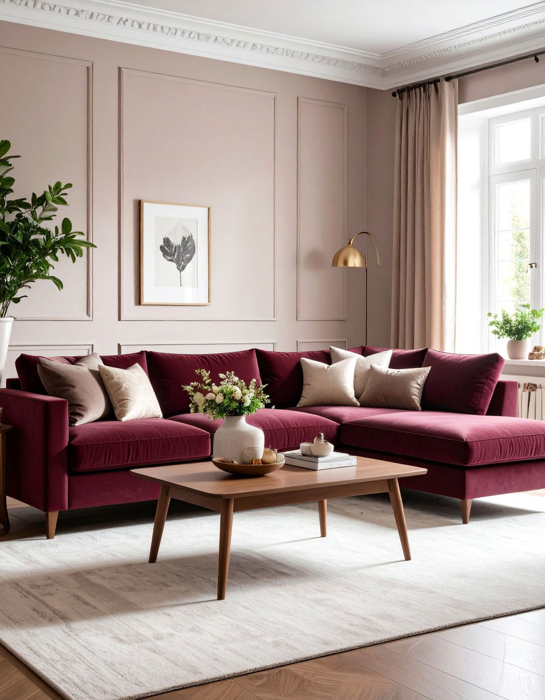 The Chenille Sectional Sofa Room - 30 90s interior design ideas