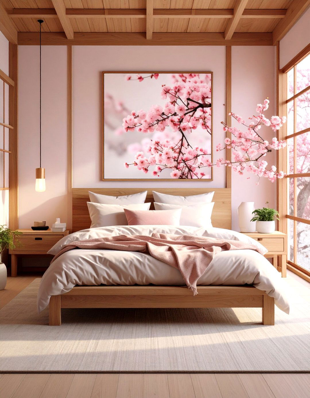 The Cherry Blossom Inspired Bedroom - 30 japanese bedroom design ideas