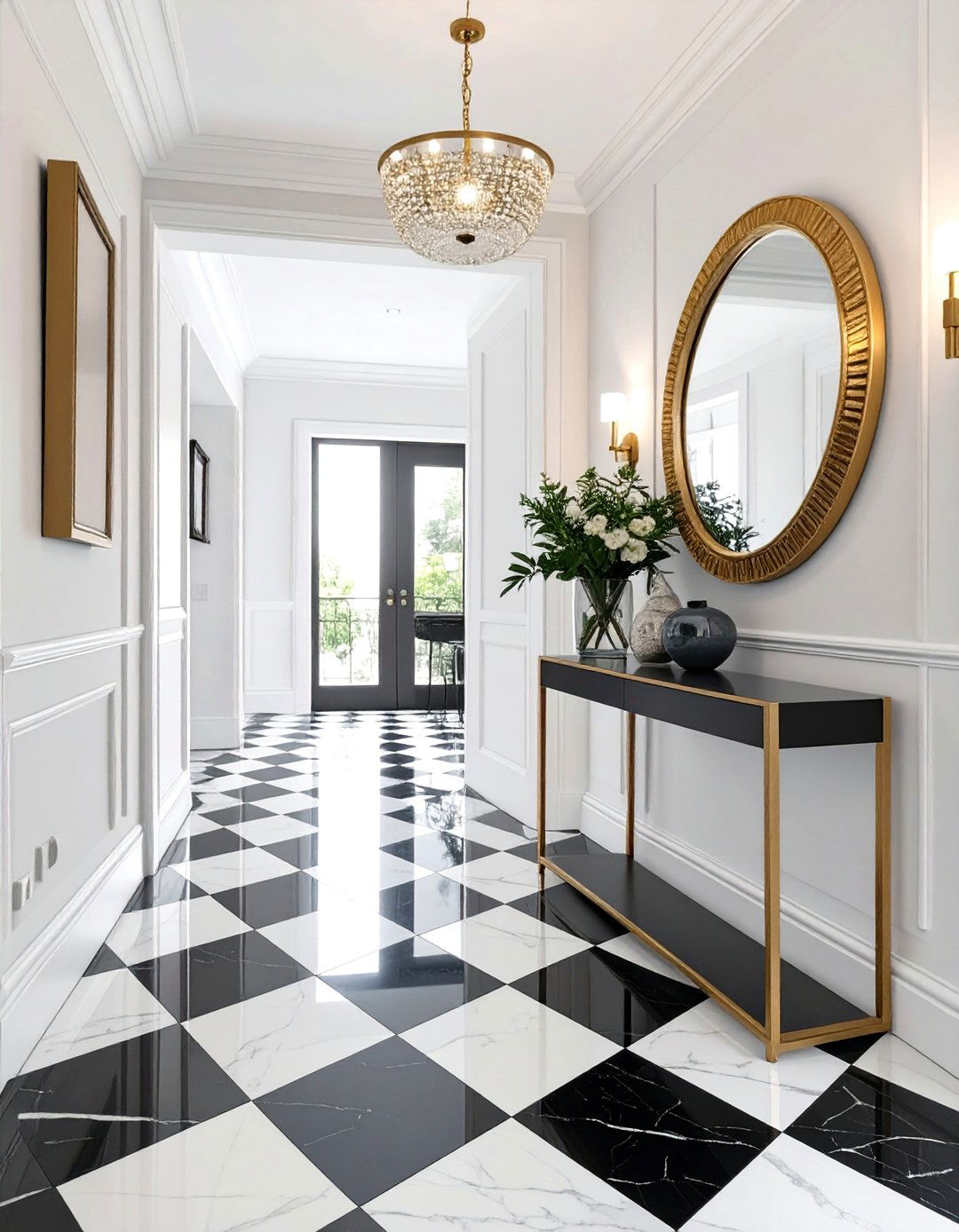 The Chic Entryway with Statement Flooring - 30 modern french interior design ideas