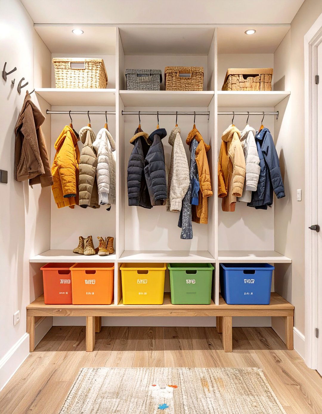 The Child Friendly Family Hub - 30 coat closet ideas