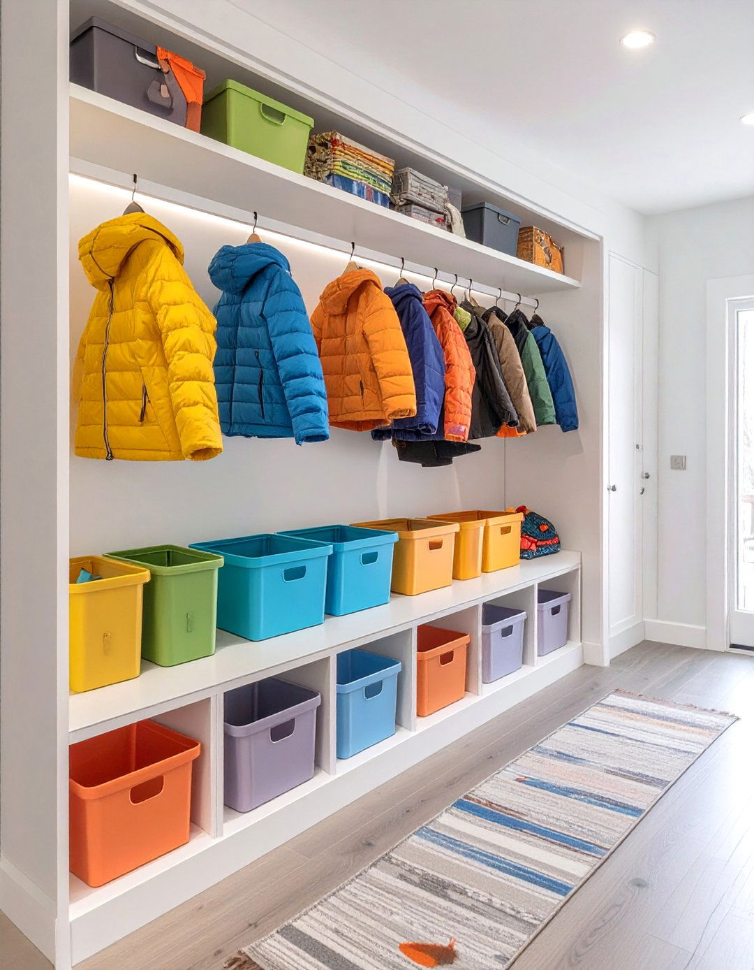 The Child Friendly Low Access Closet - 30 coat closet organization ideas