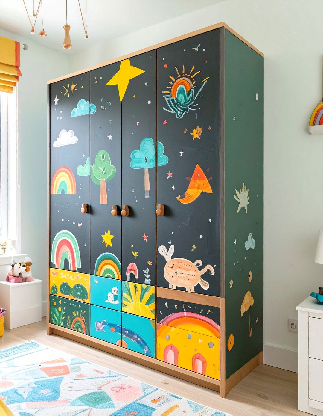 The Childrens Bedroom Wardrobe with Playful Elements - 30 bedroom wardrobe design ideas
