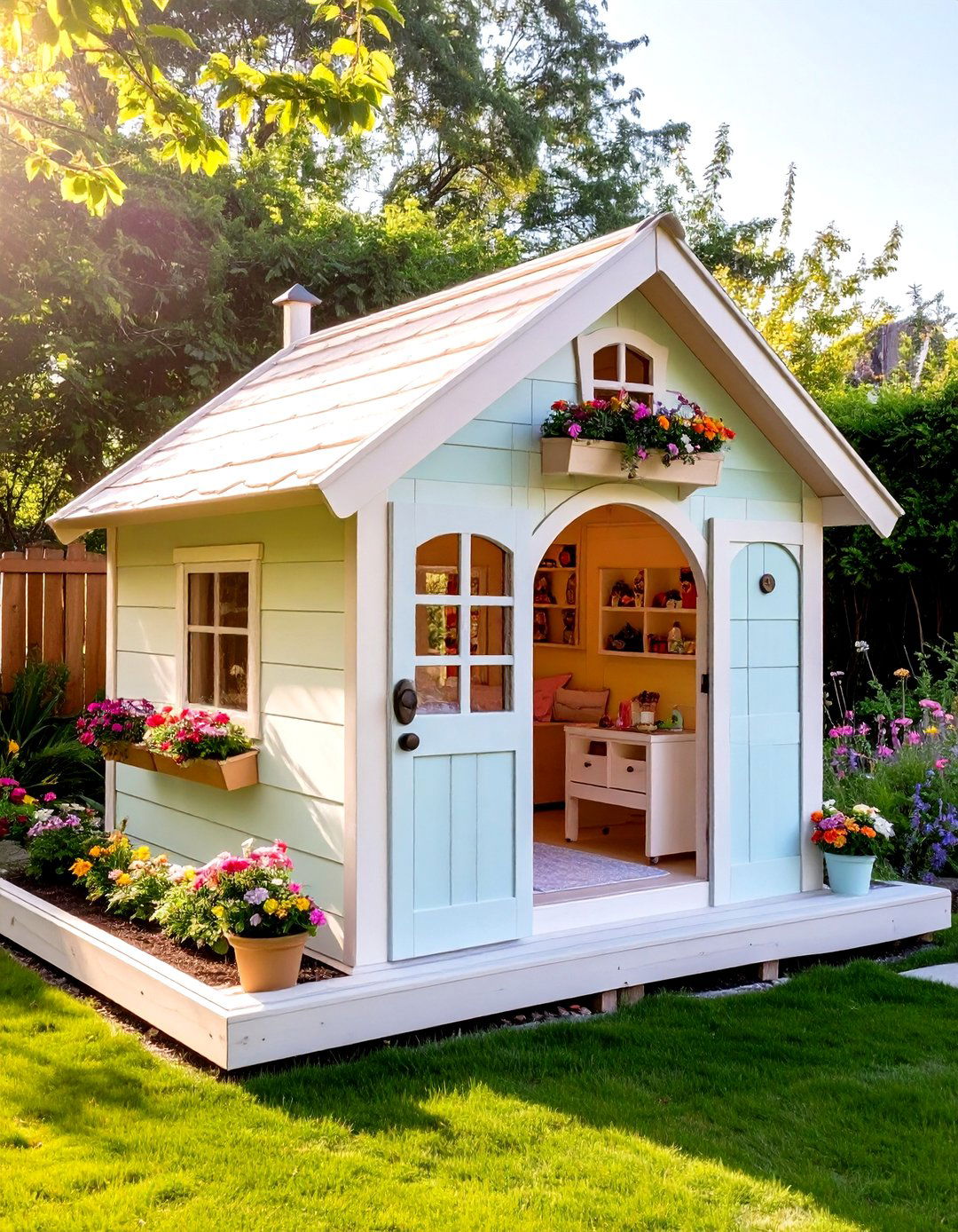 The Childrens Playhouse Garden Studio - 30 garden studio design ideas
