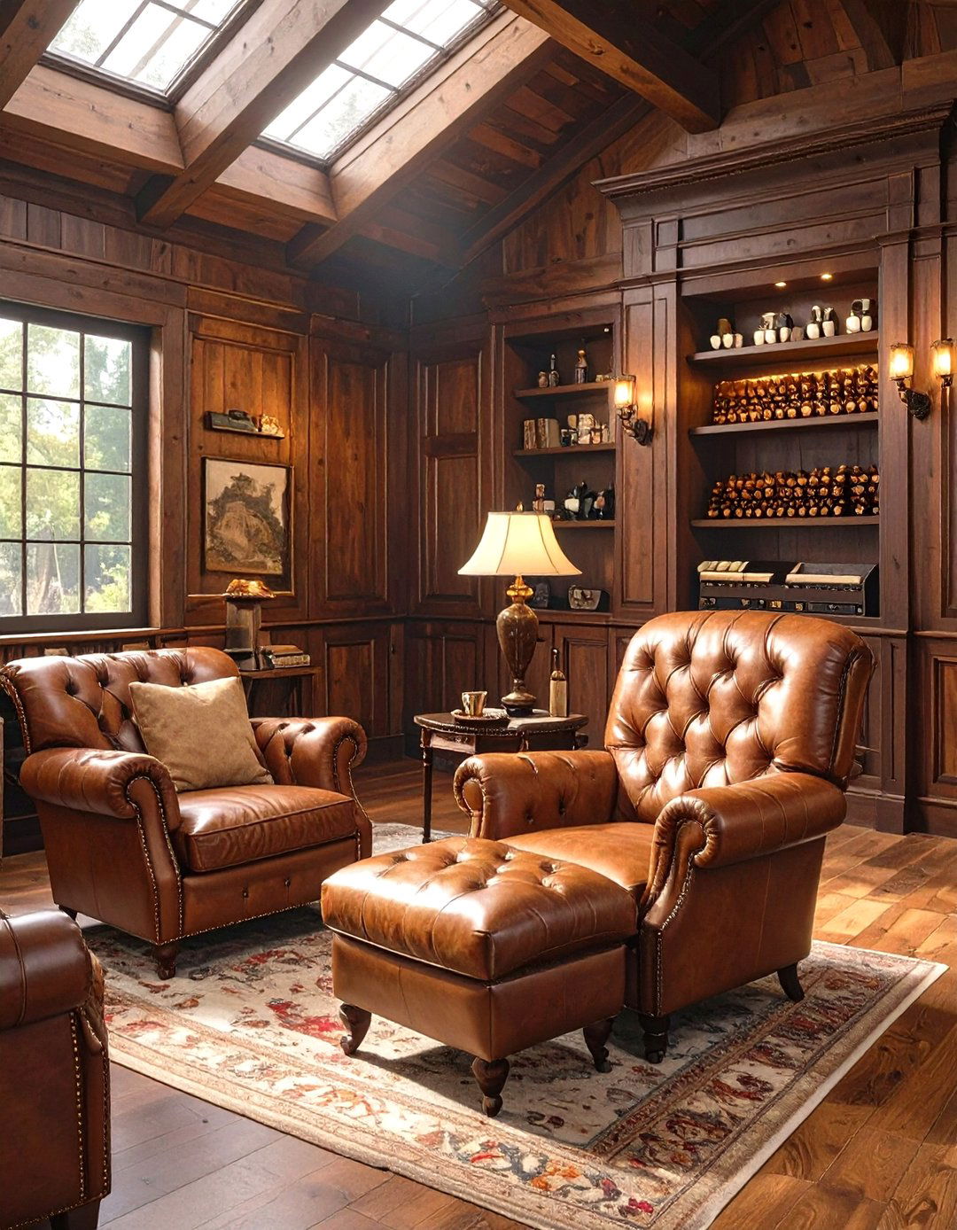 The Cigar Lounge Shed - 30 man cave shed ideas