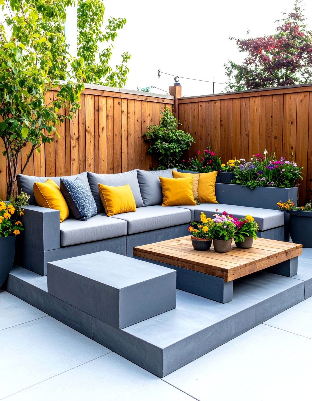 The Cinder Block Modular Patio - 30 diy patio ideas on a budget