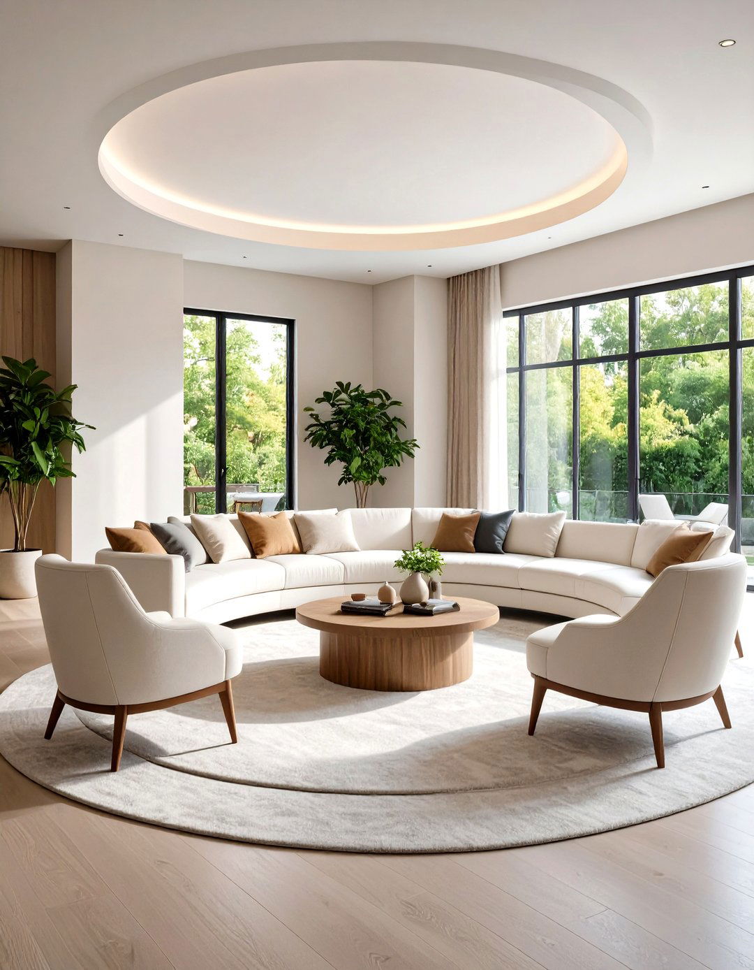 The Circular Flow Living Room Arrangement - 30 living room arrangement ideas
