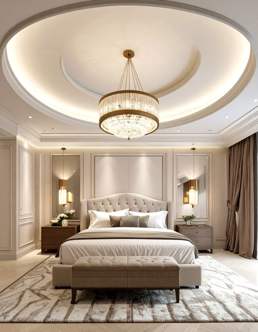 The Circular Tray Bedroom Ceiling - 30 master bedroom tray ceiling ideas