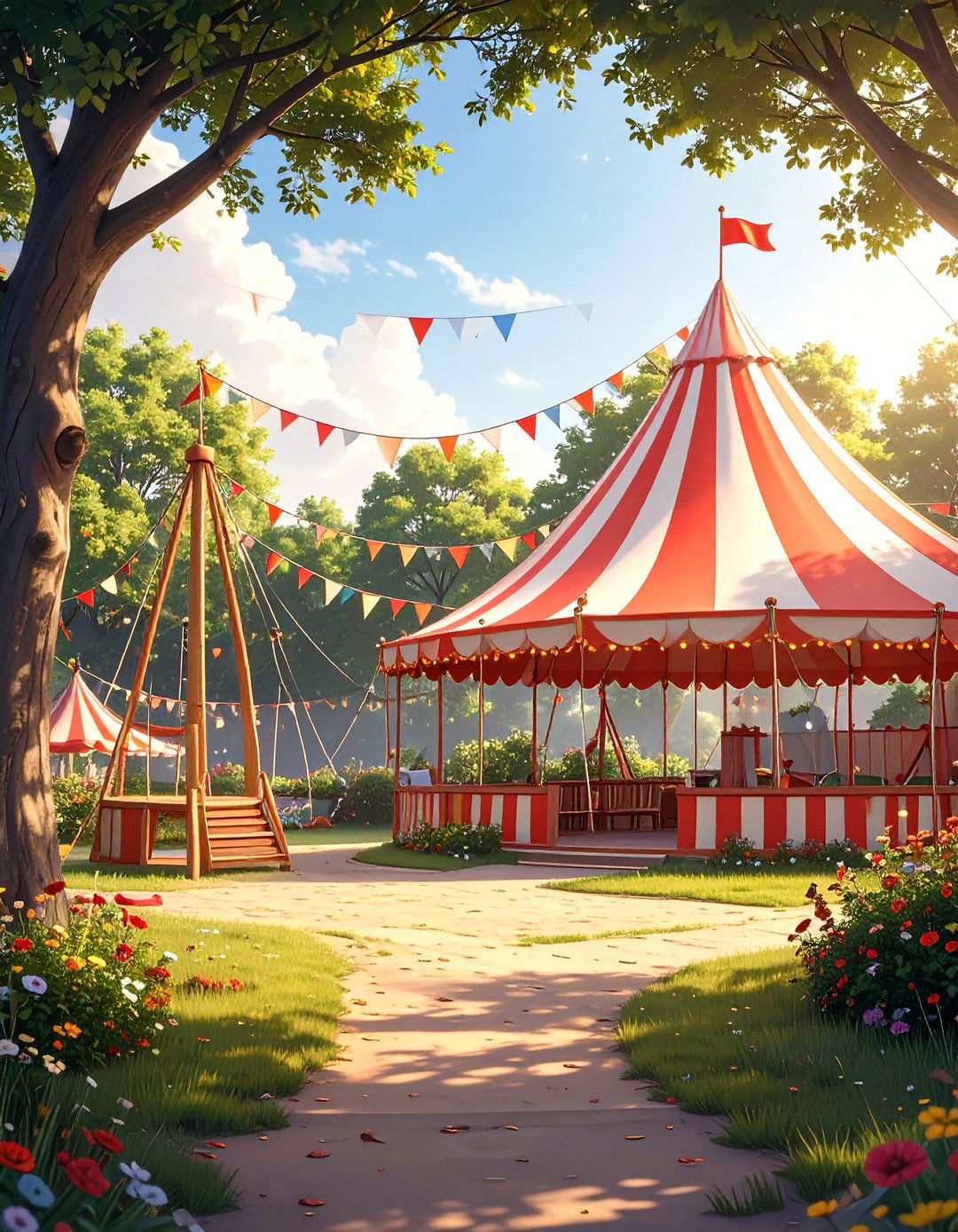 The Circus Big Top Playground - 30 backyard playground ideas