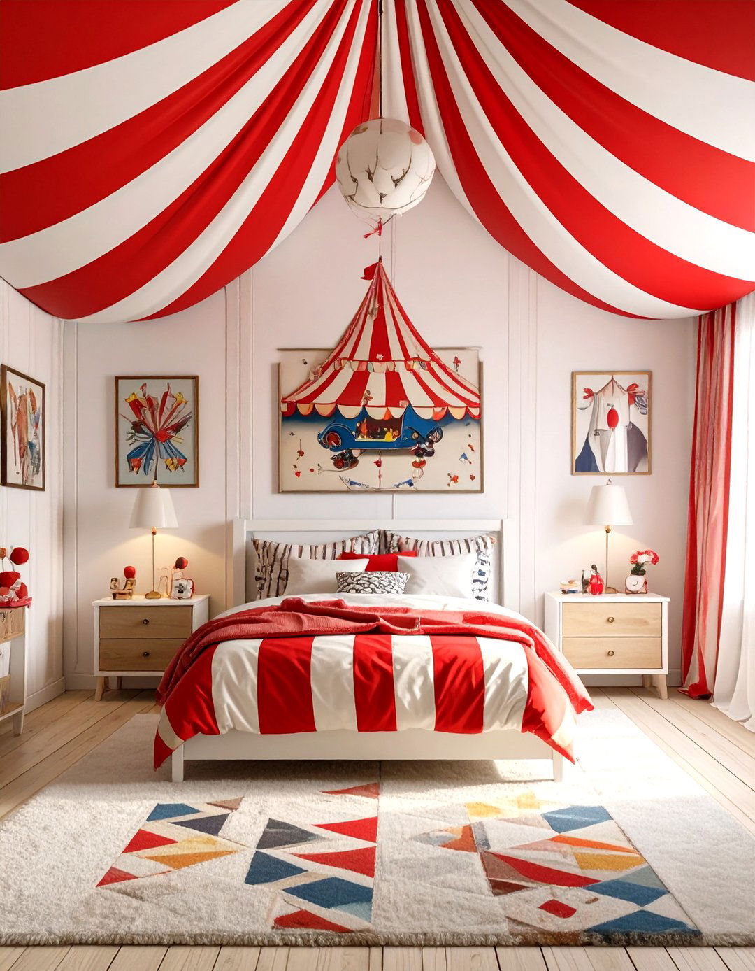 The Circus Tent Bedroom - 30 kids bedroom ideas