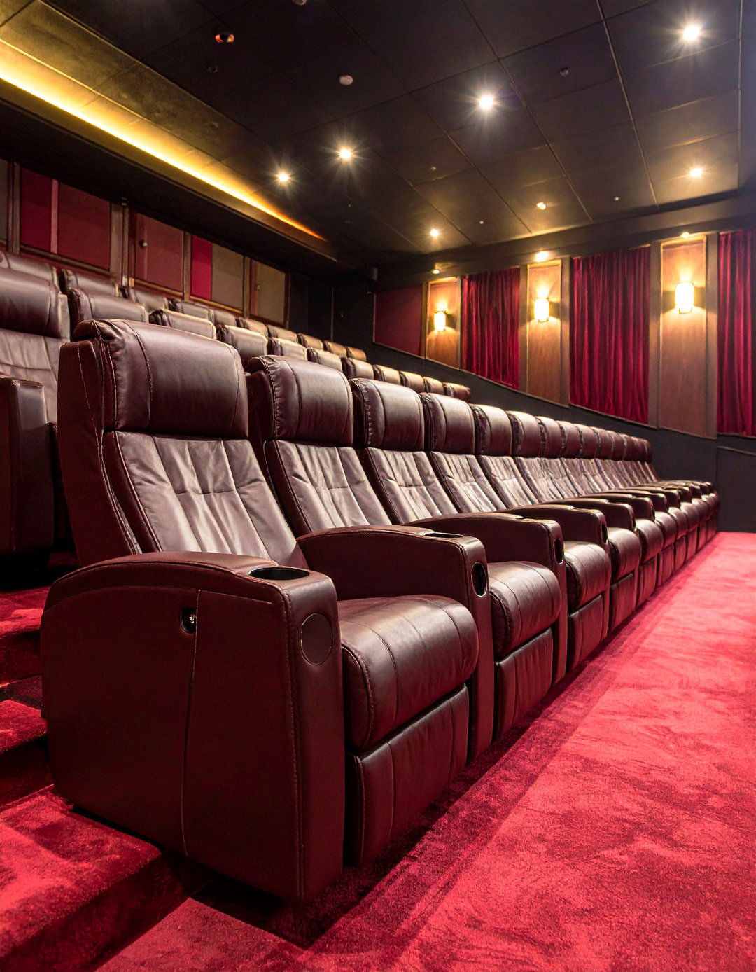The Classic Cinema Recliner Rows - 30 home theater seating ideas
